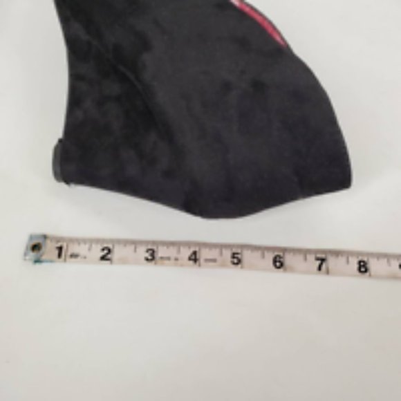 Express Womens Ankle Boots Booties Black Wedge Heels Pointed Toe Pull‎ Ons 8 - Picture 7 of 10